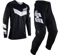Leatt 3.5 Ride 2023 Jersey y pantalón de motocross, Negro/Blanco, Talla XS