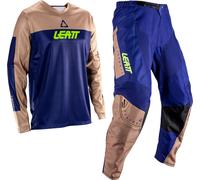 Leatt 3.5 Ride Kit V26, conjunto jersey/pantalón textil S male Azul Oscuro/Marrón Claro