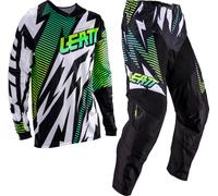 Leatt 3.5 Ride Kit V26 Storm, conjunto jersey/pantalón textil XXL male Blanco/Negro/Amarillo Neón/Verde