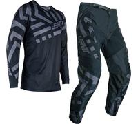 Leatt 3.5 Ride Pattern 2024 Conjunto de camiseta y pantalones de motocross, negro/antracita, Talla M