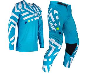 Leatt 3.5 S24 Cyan, conjunto jersey/pantalón textil L male Azul/Blanco