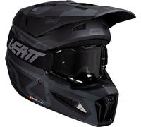Leatt 3.5 Stealt, casco de motocross M female Negro/Gris