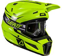 Leatt 3.5 V26 Casco de motocross con gafas, Amarillo/negro neón, Talla XL (61/62)