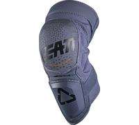Leatt 3DF Hybrid Protectores de rodilla de motocross, gris/azul, Talla XXL