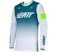 Leatt 4.5 Lite Gradient 2024 Maillot de motocross, blanco-verde, tamaño L para Hombres