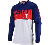Leatt 4.5 Lite Maillot de Motocross, Azul/Rojo/Blanco, Talla L