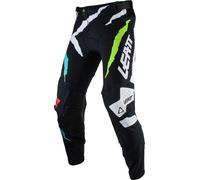 Leatt 5.5 IKS Tiger Pantalones de motocross, negro/rojo/azul, Talla S