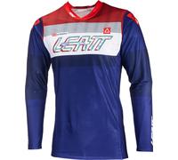 Leatt 5.5 Ultraweld 2024 Maillot de motocross, rojo/azul oscuro, Talla XL