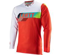 Leatt 5.5 Ultraweld Contrast Maillot de Motocross, blanco-rojo, tamaño M