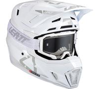 Leatt 7.5 White, casco de motocross XL female Blanco/Gris