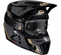 Leatt 8.5 2025 Casco de motocross con gafas, negro/gris/dorado, Talla M