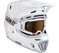Leatt 8.5 V25, casco de motocross L female Blanco/Gris