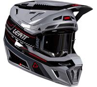 Leatt 8.5 V26 Casco de motocross con gafas, Gris/negro/rojo, Talla S (55/56)