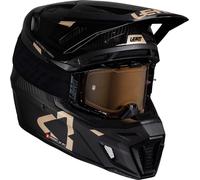 Leatt 9.5 Carbon Casco de motocross Bronce 2025 con gafas, Carbono, Talla S