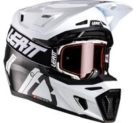 Leatt 9.5 Carbon V26, casco de motocross XS female Carbono/Negro/Blanco
