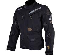Leatt ADV DriTour 7.5 Chaqueta Textil de Motocicleta Impermeable, negro/gris, Talla 3XL