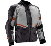 Leatt Chaqueta textil de moto ADV Flowtour 5.5 impermeable gris talla M para hombre