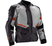 Leatt ADV Flowtour 5.5 Chaqueta textil de moto impermeable, gris, tamaño S para Hombres