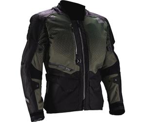 Leatt ADV Flowtour 5.5 Chaqueta textil de moto impermeable, negro/oliva, Talla L