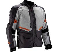 Leatt ADV FlowTour 5.5, chaqueta textil impermeable 3XL male Gris Claro/Gris Oscuro/Naranja