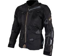 Leatt ADV FlowTour 7.5 chaqueta textil impermeable para motocicletas, negro/gris oscuro, Talla L