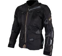 Leatt ADV FlowTour 7.5 chaqueta textil impermeable para motocicletas, negro/gris oscuro, Talla XXL