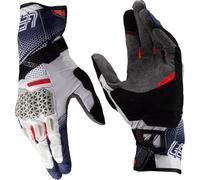 Leatt ADV Hydradri 5.5 Guantes de moto impermeables, blanco/azul/rojo, Talla 3XL