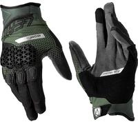 Leatt ADV Hydradri 5.5 Short Guantes de moto impermeables, negro-verde, tamaño M para Hombres