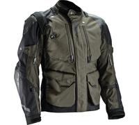 Leatt ADV Multitour 5.5 Chaqueta textil de moto impermeable, negro-verde, tamaño M para Hombres