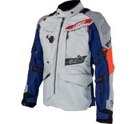 Leatt ADV Multitour 7.5 chaqueta textil impermeable, Gris claro/azul/rojo, Talla L