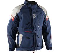 Leatt ADV Multitour 8.5 Chaqueta Textil Impermeable, blanco-rojo-azul, tamaño M para Hombres