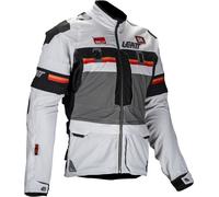 Leatt ADV Rally 5.5 Chaqueta Textil Moto, Gris claro/gris oscuro/negro, Talla 3XL