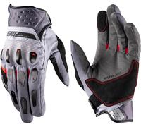 Leatt ADV SubZero 5.5 Short Guantes de moto, Gris claro/rojo, Talla M