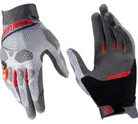 Leatt ADV X-Flow 5.5 Short Guantes de moto, gris/rojo, Talla M