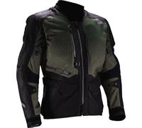Leatt Adventure FlowTour 5.5, chaqueta textil impermeable 3XL male Negro/Gris Oscuro/Verde