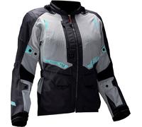 Leatt Adventure FlowTour 5.5, chaqueta textil impermeable mujer XXL female Negro/Gris Claro/Turquía