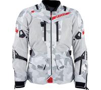 Leatt Adventure FlowTour 7.5 Camo, chaqueta textil impermeable M male Gris/Gris Claro/Negro/Rojo