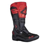 Leatt 3.5 Logo Botas de motocross, Gris/negro/rojo, Talla 43
