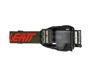 Leatt Brace Velocity 6.5 motocross goggle with double anti-fog lens and Roll-Off...
