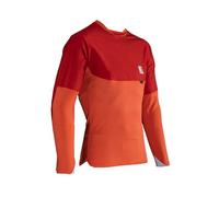 Leatt Camiseta MTB Allmtn 4.0-L-Naranja Glow técnica Deportiva, Large Unisex Adulto