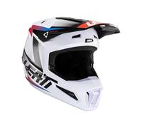 Leatt Casco de Motocross, Adultos Unisex, Color Blanco, S