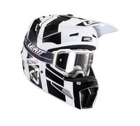 Leatt 3.5 V24 Casco de motocross juvenil, negro-blanco, tamaño M