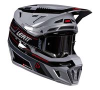 Leatt Casco de motocross 8.5 V26 con gafas Talla S para mujer Gris/Negro/Rojo