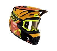 Leatt Casco Unisex para Adultos con Gafas Kit Moto 7.5 V24 Citrus (55-56 cm) S Casco de automóvil, Amarillo, S
