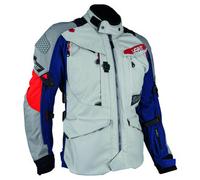 Leatt ADV MultiTour 7.5, chaqueta textil impermeable M male Gris/Azul/Rojo