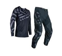 Leatt 3.5 Ride Pattern 2024 Conjunto de camiseta y pantalones de motocross, negro-gris, tamaño M para Hombres