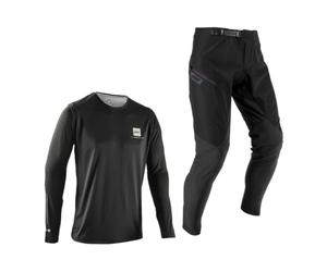 Leatt Conjunto de camiseta y pantalón MTB Gravity 1.0 - Nivel de entrada para Enduro y Trail | Negro | 3xl/us40/eu58