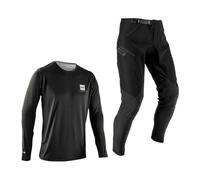 Leatt Conjunto de Camiseta y pantalón MTB Gravity 1.0 - Nivel de Entrada para Enduro y Trail | Negro | Xl/us36/eu54