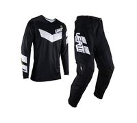 Leatt Conjunto de Motocross, Balck/White, S