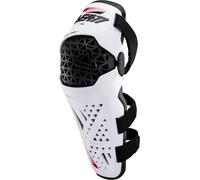 Leatt Dual Axis Pro Protectores de rodilla y espinilla, blanco, tamaño L XL para Hombres